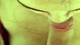 white wolf slut sucking in front of jacuzzi!