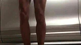 i spy on gay guys working out in the garage gym