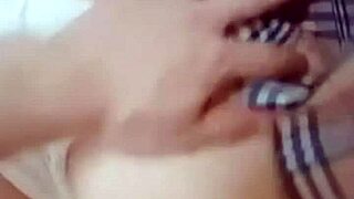 A young man brings a lady home from the bus