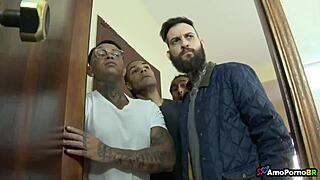 Best Friends Take Turns with My Stepmom After Bet