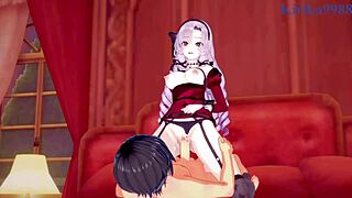 Hyakumantenbara Salome's Intense Sex with Big Tits in Nijisanji Hentai