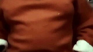 christmas show with natural tits massage!