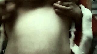 christmas show with natural tits massage!