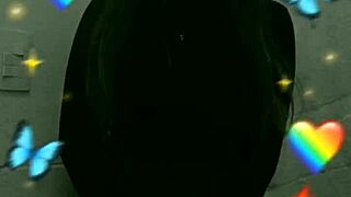 The shy cute student moans while masturbating secretly in the bathroom