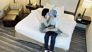 Kissing a Tattooed Beauty with Petite Charm