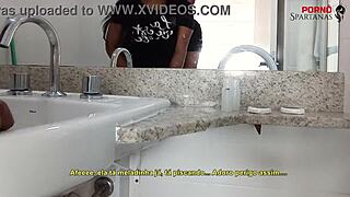 Juliacarioca Grabs Maid's Huge Tanned Tits With Moaning And Dirty Talk