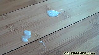 Follow my femdom instructions for cum eating in pov bdsm.