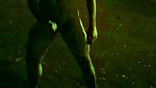 Exhibicionist Street Cum On Handsome Beard Gay Feet Outdoors!