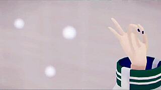 amane kanata undresses for sex dance in hentai