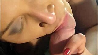 Tranny Sucks Dick Upside Down with Boyfriend