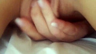 my girlfriend practices self-care with gentle touches