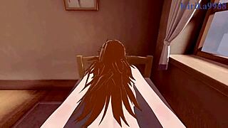 Mei Terumi and Konan in wild Naruto hentai sex