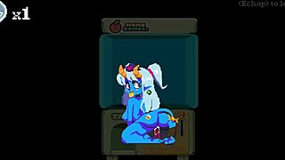 Flip witch game with huge sextoy for monster girl.