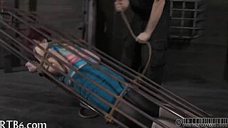 i watched angel cry as she got punished, her tears flowing during the intense session.