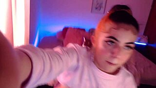 Egirl in cosplay drools over cock with wild ahegao blowjob in steamy scene