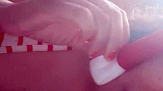 Latina masturbates to Christmas music!