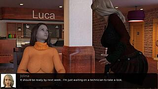 amateur teen 18+ shows attractive figure in casual video