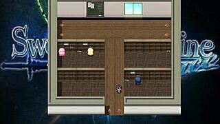 Girlfriend flashes big tits to pervert neighbor