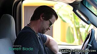 Hot latina masseuse gives hardcore nuru massage fuck