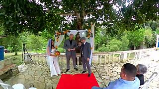 Brunette Marries For Monster Cock, Natzinha Morena!