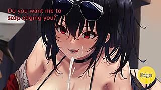 azur lane taihou gives edging joi instructions with her big tits