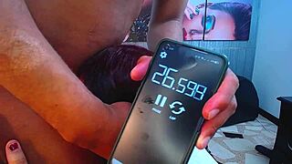 A deep throat demonstration without hesitation.