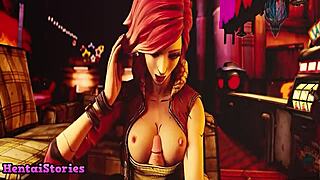 Her First Time Taking Two Dicks in Hentai Game Play