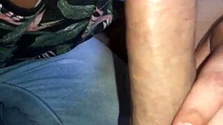 gay guy with small tits gives blowjob to another