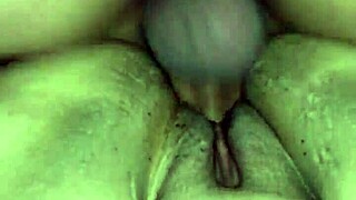 milf bent over for monster cock creampie