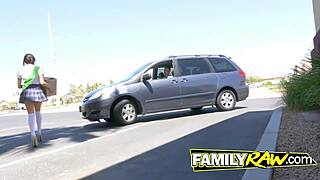 petite teen contrasts her innocence with wild pov riding and blowjob.