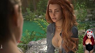 Petite Blonde In Lingerie Gets Naked In Dreamland Anime Game.