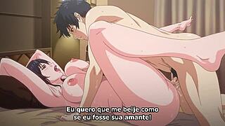 naughty milf bent over for uncensored assfucking with creampie finish. her big tits bounce with every thrust.