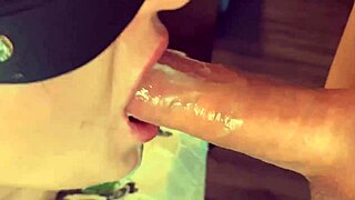 Deepthroat blowjob leads to cum oral