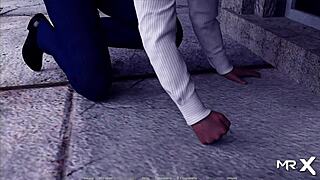 زوجة تاخذ زب في طيزها في مشهد لعبة actinglessons