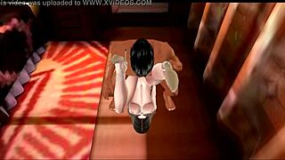 Yxuas makes her hentai sex debut on imvu