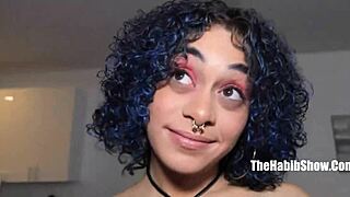 curly rican latina shakes phat ass on jay bangher's bbc