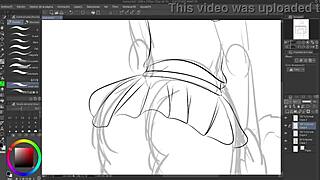 Gravity Rush Kat Flashing in Speedpaint