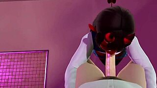 Meruccubus gets sucked off after studying in this 3d hentai uncensored sfm