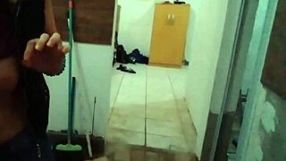 i show big tits in kitchen as stella still cooks full on red