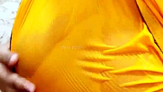 Indian Girl with Sexy Big Boobs in Saree