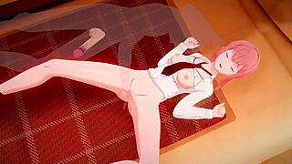 miss makima moans loudly while getting licked and fingered in this 3d hentai scene.