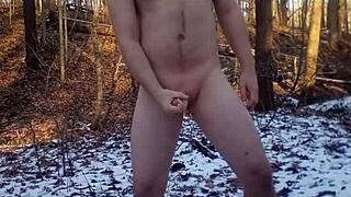 Hey, Wanna See My Naked Outdoor Cumshot in the Wild?