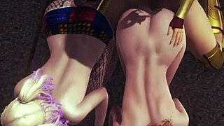 Black Widow gets fucked by Wonder Woman futa.