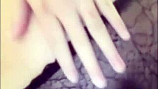 chinese teen 18+ lyn at the night club dancing and playing with her tits