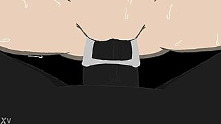 Bent Over Doggystyle Blowjob in Cartoon Creampie