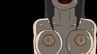 Bent Over Doggystyle Blowjob in Cartoon Creampie