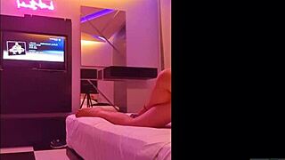 Latina hotwife karlita rides cock while husband watches in chair