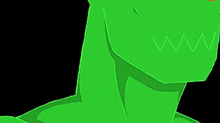 Bent Over Doggystyle Blowjob in Cartoon Creampie