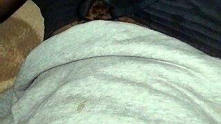 sexy gay twink strokes big hairy cock solo at home