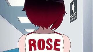 Workout ruby gets creampied in the showers?